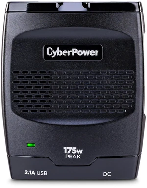 CyberPower CPS175PSUFC 175W Power Inverter | 12V DC to 120V AC Car Converter with 2 AC Outlets & 2.1A USB Port, 120W Continuous Output, 2Year Warranty CyberPower CPS175PSUFC 175W Power Inverter | 12V DC to 120V AC Car Converter with 2 AC Outlets & 2.1A USB Port, 120W Continuous Output, 2Year Warranty