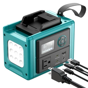 LIVOWALNY 350W Portable Power Inverter Compatible with Makita 18V Battery (Tool Only), Compact Station: 2x70W USB-C PD, AC, USB-A, 12V DC, 800lm LED & Display Camping, Jobsite, Road Trip, Emergency LIVOWALNY 350W Portable Power Inverter Compatible with Makita 18V Battery (Tool Only), Compact Station: 2x70W USB-C PD, AC, USB-A, 12V DC, 800lm LED & Display Camping, Jobsite, Road Trip, Emergency