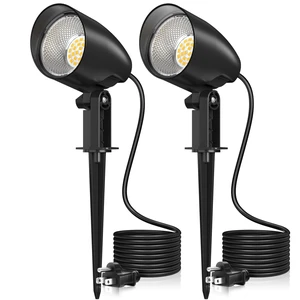 SOROP 20W Outdoor Spotlight,IP66 Landscape Lighting for Yard, 2 Pack | 1880LM high brightness, CRI>80, 85% energy saving, 3-prong cord,plug and play,Ideal for yards, pathways, gardens, and patios