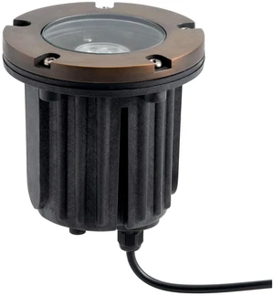 Kichler 12V In-Ground Landscape Light, Centennial Brass | Flush-mount design directs uplighting for trees, walls, and flagpoles (5" x 5"), 15495CBR Kichler 12V In-Ground Landscape Light, Centennial Brass | Flush-mount design directs uplighting for trees, walls, and flagpoles (5" x 5"), 15495CBR
