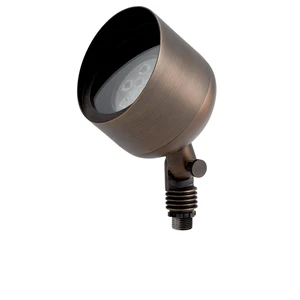 Kichler PAR36 Low Voltage Landscape Spotlight Light, Centennial Brass | Customizable PAR36 system directs uplighting for trees and architectural accents (4.5" x 5.75"), 15487CBR