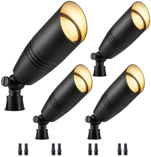 Low Voltage Landscape Lighting,Outdoor Spotlights 12V Uplights | IP65 Waterproof,Die-cast Aluminum,200°Adjustable, Without MR16 Bulb,Heavy Duty Spot Light for Tree Garden Yard Pathway,4Pack Low Voltage Landscape Lighting,Outdoor Spotlights 12V Uplights | IP65 Waterproof,Die-cast Aluminum,200°Adjustable, Without MR16 Bulb,Heavy Duty Spot Light for Tree Garden Yard Pathway,4Pack