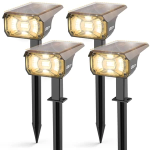 LEREKAM Solar Spot Lights Outdoor Landscape Light, 40 LEDs Solar Landscape Spotlights Outdoor Waterproof Auto On/Off Garden Lights, Outdoor Solar Lights for Yard Palm Tree Driveway Patio Pool LEREKAM Solar Spot Lights Outdoor Landscape Light, 40 LEDs Solar Landscape Spotlights Outdoor Waterproof Auto On/Off Garden Lights, Outdoor Solar Lights for Yard Palm Tree Driveway Patio Pool