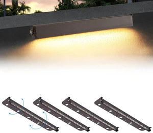 Kwinmyso 4-Pack 12inch 5W 2700K Soft White Hardscpe Lighting | 12V AC/DC Retaining Wall Lights,Low Voltage Landscape Lighting,Hardscape Paver Light,Outdoor Step Lights Kwinmyso 4-Pack 12inch 5W 2700K Soft White Hardscpe Lighting | 12V AC/DC Retaining Wall Lights,Low Voltage Landscape Lighting,Hardscape Paver Light,Outdoor Step Lights