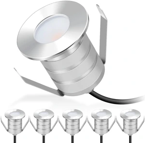 Gardencoin Outdoor Recessed LED Lights, 3 Watt Soffit & Deck Riser Lighting Flush Mount, 12V-24V Low Voltage Landscape In Ground Well Light, IP67 Waterproof, 3000K Warm White, 6 Pack Gardencoin Outdoor Recessed LED Lights, 3 Watt Soffit & Deck Riser Lighting Flush Mount, 12V-24V Low Voltage Landscape In Ground Well Light, IP67 Waterproof, 3000K Warm White, 6 Pack
