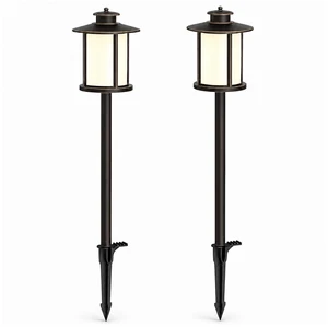 GOODSMANN 12V AC Low Voltage Landscape Path Lights 2PK Oil-Rubbed Bronze | 12V AC system, 3W LED, 180 lumens each, 3000K warm white, metal stakes & cable connectors included GOODSMANN 12V AC Low Voltage Landscape Path Lights 2PK Oil-Rubbed Bronze | 12V AC system, 3W LED, 180 lumens each, 3000K warm white, metal stakes & cable connectors included