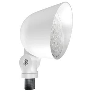 RAB Lighting LF17 Field-Adjustable Landscape Light - Energy-Efficient LED for 120V - 5 Wattage Levels & Adjustable Colors - IP65 Rated - Dimmable Outdoor Light for Gardens & Pathways. (White)