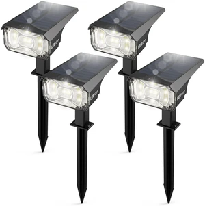 LEREKAM Solar Spot Lights Outdoor,IP65 Waterproof 40 LEDs Solar Landscape Spotlights,USB & Solar Powered Wall Lights,3 Modes Outdoor Solar Garden Lights Outdoor In-Ground Lights for Yard Porch 4 Pack LEREKAM Solar Spot Lights Outdoor,IP65 Waterproof 40 LEDs Solar Landscape Spotlights,USB & Solar Powered Wall Lights,3 Modes Outdoor Solar Garden Lights Outdoor In-Ground Lights for Yard Porch 4 Pack