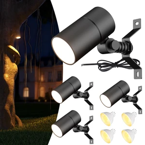 Makergroup Landscape Light Tree Mount, Low Voltage Down Lights 12V 4-Pack | MR16 LED Bulb, Up/Down Adjustable Lighting Angle, Waterproof Outdoor Spotlight Wired for Tree Yard Garden Patio House Makergroup Landscape Light Tree Mount, Low Voltage Down Lights 12V 4-Pack | MR16 LED Bulb, Up/Down Adjustable Lighting Angle, Waterproof Outdoor Spotlight Wired for Tree Yard Garden Patio House