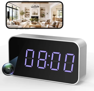 Hidden Camera Clock 4K UHD Clock Camera with Motion Alerts & Remote Access | Smart Home Security Camera with Digital Clock Design, Wireless Indoor Camera for Family, Pet Care, Office & Daily Safety Hidden Camera Clock 4K UHD Clock Camera with Motion Alerts & Remote Access | Smart Home Security Camera with Digital Clock Design, Wireless Indoor Camera for Family, Pet Care, Office & Daily Safety