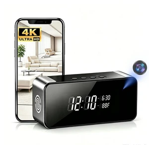 4K HD Mini Security Hidden Camera in Alarm Clock, Support 2.4G & 5G Wi-Fi | Night Vision, Motion Detection Alert, App Remote Real-time View, for Home/Office monitoring, SD Card Storage(Not included) 4K HD Mini Security Hidden Camera in Alarm Clock, Support 2.4G & 5G Wi-Fi | Night Vision, Motion Detection Alert, App Remote Real-time View, for Home/Office monitoring, SD Card Storage(Not included)