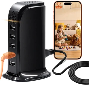 Hidden Camera WiFi, Nanny Cam USB Charger Camera 1080P, Mini Camera | Indoor Camera, Hidden Cam for Home Baby Pets Office Bedroom Security, 5 USB Plug, Motion Detection, App Remote View Hidden Camera WiFi, Nanny Cam USB Charger Camera 1080P, Mini Camera | Indoor Camera, Hidden Cam for Home Baby Pets Office Bedroom Security, 5 USB Plug, Motion Detection, App Remote View