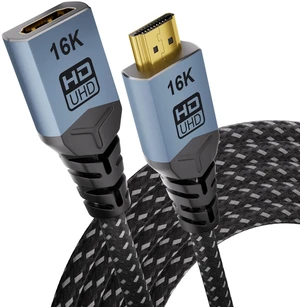 CABLAPTOP 16K HDMI Extension Cable,6.6FT/2M 8K 120Hz 4K 240Hz/480Hz, 96Gbps Braided EXT HDMI Extender Cord, Ultra High Speed Compatible with HDTV, Laptop,Series X,Chromecast, TV Stick CABLAPTOP 16K HDMI Extension Cable,6.6FT/2M 8K 120Hz 4K 240Hz/480Hz, 96Gbps Braided EXT HDMI Extender Cord, Ultra High Speed Compatible with HDTV, Laptop,Series X,Chromecast, TV Stick