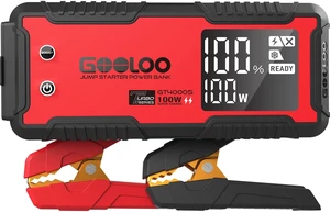 GT4000S 12V 4000A Peak Jump Starter with 100W Two-Way Fast Charging | SuperSafe Portable Car Battery Jumper Starter (12L Gas/10L Diesel) - 20,000 mAh Capacity - 150W DC Output- 3 Modes LED Light