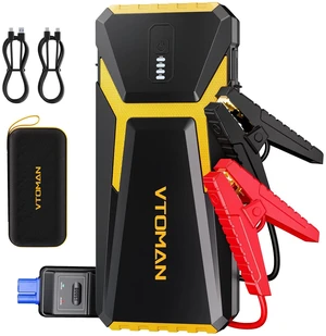 VTOMAN V10 Pro 4500A Jump Starter,Portable Car Starter 12V Lithium Jump Box | All Gas, 10.0L Diesel Engine, Battery Booster Power Pack, Car Battery Charger Jumper, Type C Quick Charge, LED Lights