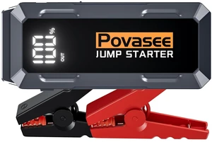 Povasee 4000A Jump Starter 12V Battery Jumper Starter(10L Gas 10L Diesel Engine),Car Battery Jump Starter with 3" LCD Display, Dual Output/LED Light Povasee 4000A Jump Starter 12V Battery Jumper Starter(10L Gas 10L Diesel Engine),Car Battery Jump Starter with 3" LCD Display, Dual Output/LED Light