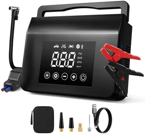 Eleacc 4000A Car Battery Jump Starter with 150PSI Air Compressor | 8-in-1 Jump Box, BOOST for Dead Battery, Power Bank, 4-Mode Flashlight, Auto-off, Fits for All Gas and 8.0L Diesel Engine Eleacc 4000A Car Battery Jump Starter with 150PSI Air Compressor | 8-in-1 Jump Box, BOOST for Dead Battery, Power Bank, 4-Mode Flashlight, Auto-off, Fits for All Gas and 8.0L Diesel Engine