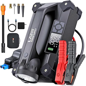 Qi04S 6000A Jump Starter with Air Compressor 150PSI, 12V Car Jump Box | 103Wh Car Battery Booster (10L Gas/8L Diesel) with 65W PD Fast Charging, Tire Inflator, Jumper Cables, LED FlashLight 2000LM Qi04S 6000A Jump Starter with Air Compressor 150PSI, 12V Car Jump Box | 103Wh Car Battery Booster (10L Gas/8L Diesel) with 65W PD Fast Charging, Tire Inflator, Jumper Cables, LED FlashLight 2000LM