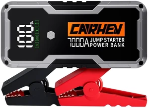 CARHEV 7000A Car Battery Jump Starter, Car Jumper Starter Portable for Up to 10L Gas or Diesel Engines, 12V Jump Box with USB Output, Jumper Cables, LED Light CARHEV 7000A Car Battery Jump Starter, Car Jumper Starter Portable for Up to 10L Gas or Diesel Engines, 12V Jump Box with USB Output, Jumper Cables, LED Light
