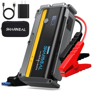 Sharmeal 8000A Car Battery Jump Starter, 12000mAh Car Jumper Starter Battery Pack for Up to All Gas & 12.0L Diesel Engines, 12V Portable Jump Box with 3 Modes Flashlight and Jumper Cable Sharmeal 8000A Car Battery Jump Starter, 12000mAh Car Jumper Starter Battery Pack for Up to All Gas & 12.0L Diesel Engines, 12V Portable Jump Box with 3 Modes Flashlight and Jumper Cable