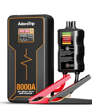 8000A Car Jumper Starter Portable for 13l Gas & 8l Diesel 12v Jump Pack | Smart Display Clamp, 48-Months Stand-By Time, 24000mah Power Bank, 12V Safe Lithium, Battery Booster Pack Jump Box 8000A Car Jumper Starter Portable for 13l Gas & 8l Diesel 12v Jump Pack | Smart Display Clamp, 48-Months Stand-By Time, 24000mah Power Bank, 12V Safe Lithium, Battery Booster Pack Jump Box