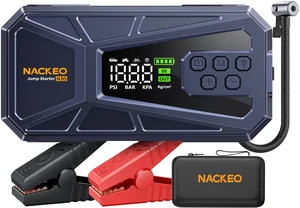 Car Battery Jump Starter with Air Compressor 8000A 160PSI, Car Jumper Starter Portable (All Gas 12L Diesel), 12V Jump Box Car Battery with Auto-Shutoff Tire Inflator, Jumper Cables and Light Car Battery Jump Starter with Air Compressor 8000A 160PSI, Car Jumper Starter Portable (All Gas 12L Diesel), 12V Jump Box Car Battery with Auto-Shutoff Tire Inflator, Jumper Cables and Light