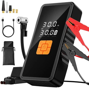 Preciva 8000mAh Jump Starter - 8000A Peak Car Battery Charger with Smart Air Compressor (150PSI), Tire Repair Kit, Power Bank, Digital Gauge & LED Emergency Light for Car, Truck, Motorcycle Preciva 8000mAh Jump Starter - 8000A Peak Car Battery Charger with Smart Air Compressor (150PSI), Tire Repair Kit, Power Bank, Digital Gauge & LED Emergency Light for Car, Truck, Motorcycle