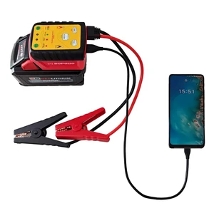 Dopollo Car Jump Starter DJS18-MIW, Compatible with Milwaukee M18 18V Battery, 300A Starting/800A Peak, Jump Start Adapter for Up to 6.0L Gas Engines, Battery Repair & Activation, USB Power Source Dopollo Car Jump Starter DJS18-MIW, Compatible with Milwaukee M18 18V Battery, 300A Starting/800A Peak, Jump Start Adapter for Up to 6.0L Gas Engines, Battery Repair & Activation, USB Power Source