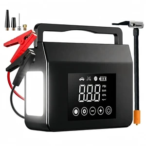 Portable Car Battery Jump Starter with Air Compressor, 4-in-1 Jump Box | 4000A Peak Battery Emergency Booster Pack with 150PSI Cordless Auto-Shutoff Tire Inflator, Jumper Cables & LED Flashlight