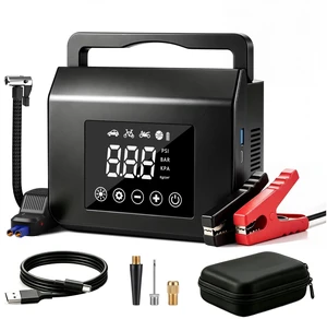 FUNAURORE 4000A Car Battery Jump Starter with Air Compressor 150PSI | 8-in-1 Car Jump Starter, Auto Shutoff Tire Inflator, 12V Jump Box, Emergency Power Bank, LED Flashlight, 8.0L Gas/7.0L Diesel FUNAURORE 4000A Car Battery Jump Starter with Air Compressor 150PSI | 8-in-1 Car Jump Starter, Auto Shutoff Tire Inflator, 12V Jump Box, Emergency Power Bank, LED Flashlight, 8.0L Gas/7.0L Diesel