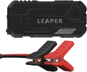 Leaper 12V Jump Starter, 800A Peak Current, 10000mAh Capacity. Carry Case Included - Black Leaper 12V Jump Starter, 800A Peak Current, 10000mAh Capacity. Carry Case Included - Black
