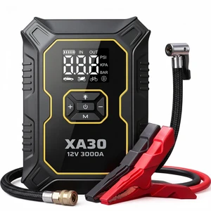 3000A Jump Starter with Air Compressor, Portable Car Battery Booster | 3000A Peak Current, Starts Up to 8.0L Gas & 6.0L Diesel Engines, 150PSI Tire Inflator, USB-C Charging, LED Emergency Light 3000A Jump Starter with Air Compressor, Portable Car Battery Booster | 3000A Peak Current, Starts Up to 8.0L Gas & 6.0L Diesel Engines, 150PSI Tire Inflator, USB-C Charging, LED Emergency Light