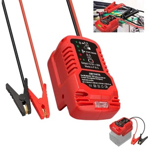Jump Starter Adapter for Milwaukee M-18 18V Battery | Automotive Car Battery Booster Jumper Cables with Adapter Power for 3.5L Gas or 6.5L Diesel Engine (No Battery) Jump Starter Adapter for Milwaukee M-18 18V Battery | Automotive Car Battery Booster Jumper Cables with Adapter Power for 3.5L Gas or 6.5L Diesel Engine (No Battery)