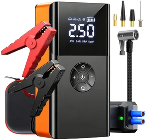 3000A Jump Starter with Air Compressor,12V Car Battery Jumper Starter | 150PSI Auto-Off Tire Inflation,Portable Car Starter Jump Box with Jumper Cables,400LM Light,12000mAh Power Bank,Storage Bag 3000A Jump Starter with Air Compressor,12V Car Battery Jumper Starter | 150PSI Auto-Off Tire Inflation,Portable Car Starter Jump Box with Jumper Cables,400LM Light,12000mAh Power Bank,Storage Bag