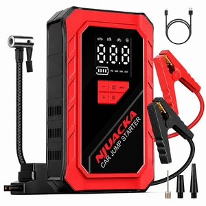 Jump Starter with Air Compressor,3000A,150 PSI Tire Inflator, 12V Vehicles | Rated for 12V vehicles up to 9.0L gas or 6.5L diesel, with 150 PSI inflation, LCD display, USB output and LED light Jump Starter with Air Compressor,3000A,150 PSI Tire Inflator, 12V Vehicles | Rated for 12V vehicles up to 9.0L gas or 6.5L diesel, with 150 PSI inflation, LCD display, USB output and LED light