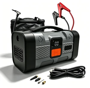 150PSI Jump Starter with Air Compressor, 12V Car Battery Booster | 8.0L Gas/6.0L Diesel, Cordless Tire Inflator, 16000mAh USB-C Fast Charging Powerbank, All-in-One Emergency Jump Box