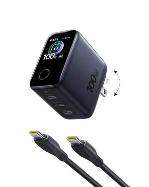 Baseus PicoGo Pro AH22 100W USB C Charger Fast Charging with Smart Display | 3 Port Type-C Charger, Active Battery Care, AVS Wall Charger for MacBook, iPhone Duo, iPhone 18/17 Series (Cable Included) Baseus PicoGo Pro AH22 100W USB C Charger Fast Charging with Smart Display | 3 Port Type-C Charger, Active Battery Care, AVS Wall Charger for MacBook, iPhone Duo, iPhone 18/17 Series (Cable Included)