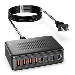 USB C Charger Block, 200W GaN 8 Port USBC Charging Station USB Hub Block Cube with PD3.0 Type C & USB A Wall Charger Power Adapter for Multiple Devices Apple iPhone 17/16/15,MacBook Pro/Air,iPad-Black USB C Charger Block, 200W GaN 8 Port USBC Charging Station USB Hub Block Cube with PD3.0 Type C & USB A Wall Charger Power Adapter for Multiple Devices Apple iPhone 17/16/15,MacBook Pro/Air,iPad-Black