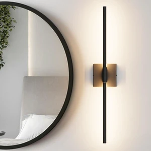 Coinmit 28In Hardwired Black Wall Sconce Modern Vantiy Light LED Bathroom Light Fixtures Over Mirror 3000K 360° Rotatable Bathroom Sconce Coinmit 28In Hardwired Black Wall Sconce Modern Vantiy Light LED Bathroom Light Fixtures Over Mirror 3000K 360° Rotatable Bathroom Sconce