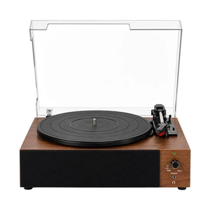 Core Innovations Vinyl Record Player, Portable Bluetooth Turntable | 3-Speed Vinyl Player with Built-In Stereo Speakers, Rechargeable Battery, Walnut Wood-Grain Finish for Home & Gifts Core Innovations Vinyl Record Player, Portable Bluetooth Turntable | 3-Speed Vinyl Player with Built-In Stereo Speakers, Rechargeable Battery, Walnut Wood-Grain Finish for Home & Gifts