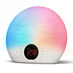 Simulation Alarm Clock Sound Machine for Sleep BT Wireless Speaker | 30 Nature Sounds, 11 Ambient Colors, Dimmable Night Light, Auto-Off Timer, 6 Alarm Tones, Adjustable Volume for Adults & Kids Simulation Alarm Clock Sound Machine for Sleep BT Wireless Speaker | 30 Nature Sounds, 11 Ambient Colors, Dimmable Night Light, Auto-Off Timer, 6 Alarm Tones, Adjustable Volume for Adults & Kids