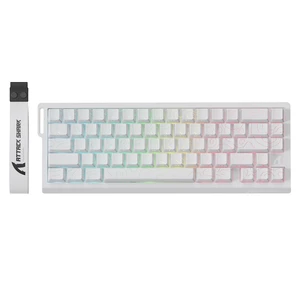 ATTACK SHARK X68 PRO HE Wireless Rapid Trigger Gaming Keyboard with Adjustable Actuation,8K Polling Rate,Hall Effect Magnetic Switch,Hot-Swap,RGB Backlit,BT/2.4GHz/Wired,for FPS Games-White ATTACK SHARK X68 PRO HE Wireless Rapid Trigger Gaming Keyboard with Adjustable Actuation,8K Polling Rate,Hall Effect Magnetic Switch,Hot-Swap,RGB Backlit,BT/2.4GHz/Wired,for FPS Games-White
