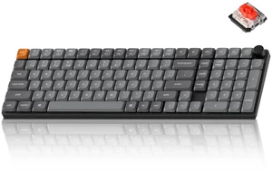 Keychron K17 Max 96% Ultra-Slim Low Profile Wireless Mechanical Keyboard | Tri-Mode, 1000hz, RGB backlit, Gateron mechanical red switch Compatible with Mac Windows Linux, Double-shot PBT keycap Keychron K17 Max 96% Ultra-Slim Low Profile Wireless Mechanical Keyboard | Tri-Mode, 1000hz, RGB backlit, Gateron mechanical red switch Compatible with Mac Windows Linux, Double-shot PBT keycap
