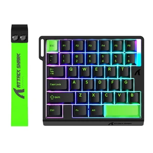 ATTACK SHARK M36 HE Rapid Trigger Gaming Keyboard, 36-Key One-Handed Hall Effect Magnetic Switches, 8000Hz Polling Rate, 0.01mm RT, RGB Wired Esports Controller - Neon Green ATTACK SHARK M36 HE Rapid Trigger Gaming Keyboard, 36-Key One-Handed Hall Effect Magnetic Switches, 8000Hz Polling Rate, 0.01mm RT, RGB Wired Esports Controller - Neon Green