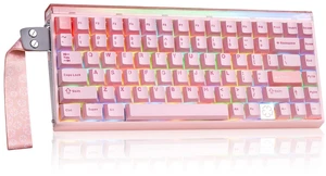75 HE Wireless Mechanical Keyboard,Pink Creamy Keyboard w/8000mAh | 8KHz Wireless High-Speed Receiver,Tri-Mode Aluminum Gaming Keyboards,0.125ms Latency,0.005mmRT,128kHz Scan Rate&8KHz polling 75 HE Wireless Mechanical Keyboard,Pink Creamy Keyboard w/8000mAh | 8KHz Wireless High-Speed Receiver,Tri-Mode Aluminum Gaming Keyboards,0.125ms Latency,0.005mmRT,128kHz Scan Rate&8KHz polling