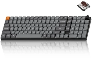 Keychron K17 Max 96% Ultra-Slim Low Profile Wireless Mechanical Keyboard | Tri-Mode, 1000hz, White backlit, Gateron mechanical brown switch Compatible with Mac Windows Linux, Double-shot PBT keycap Keychron K17 Max 96% Ultra-Slim Low Profile Wireless Mechanical Keyboard | Tri-Mode, 1000hz, White backlit, Gateron mechanical brown switch Compatible with Mac Windows Linux, Double-shot PBT keycap