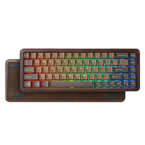 YUNZII WOOD68 65% Wireless Hot Swap RGB Mechanical Keyboard (Wood, Candy) | Tray Mount, Pre-lubed Linear Switche,BT/2.4G/USB-C,PBT Double-shot Keycaps,Wooden case for Retro Gamers & Desk Setups YUNZII WOOD68 65% Wireless Hot Swap RGB Mechanical Keyboard (Wood, Candy) | Tray Mount, Pre-lubed Linear Switche,BT/2.4G/USB-C,PBT Double-shot Keycaps,Wooden case for Retro Gamers & Desk Setups