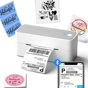 Phomemo Bluetooth Thermal Label Printer, 241BT Label Printer & 20Pcs Labels | 4x6 Wireless Shipping Label Printer for Small Business & Package, Compatible with iPhone, Android, Shopify, USPS, Sliver Phomemo Bluetooth Thermal Label Printer, 241BT Label Printer & 20Pcs Labels | 4x6 Wireless Shipping Label Printer for Small Business & Package, Compatible with iPhone, Android, Shopify, USPS, Sliver