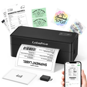 Labelhive Bluetooth Thermal Shipping Label Printer, Wireless 4x6 Printer | For Small Business, Online Sellers, Home Office, Warehouse & Shipping, Compatible with iPhone, Android, Windows & Mac
