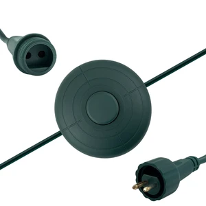 1/2inch Plug Power Cord with On/Off Foot Switch 6FT for Christmas Tree Lights Compatible Replacement for TS-8W29V, TS-13W29V, TS-17W29V, TS-18WL29V, TS-26WL29V, TS-48W29V - NO Lights Mode